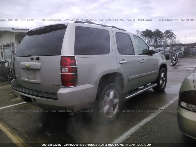 1GNFK13057J132799 - 2007 CHEVROLET TAHOE K1500 SILVER photo 4