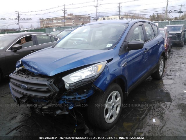 1FMCU0F73JUA33019 - 2018 FORD ESCAPE S BLUE photo 2