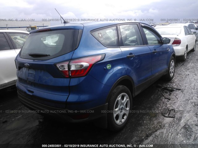 1FMCU0F73JUA33019 - 2018 FORD ESCAPE S BLUE photo 4