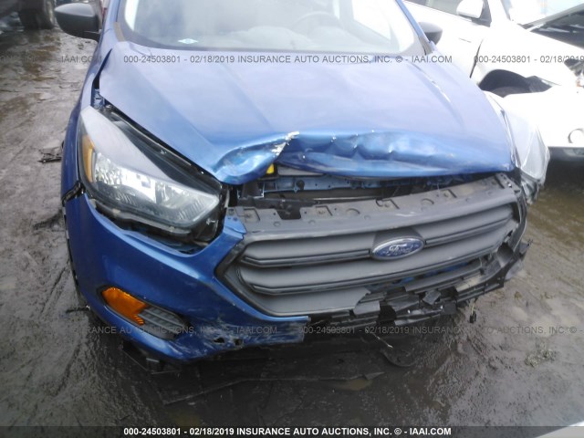 1FMCU0F73JUA33019 - 2018 FORD ESCAPE S BLUE photo 6