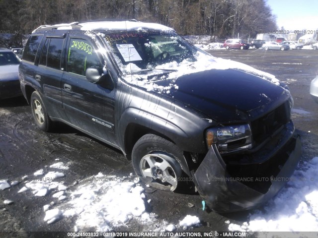 1GNDT13SX22521902 - 2002 CHEVROLET TRAILBLAZER  BLACK photo 1