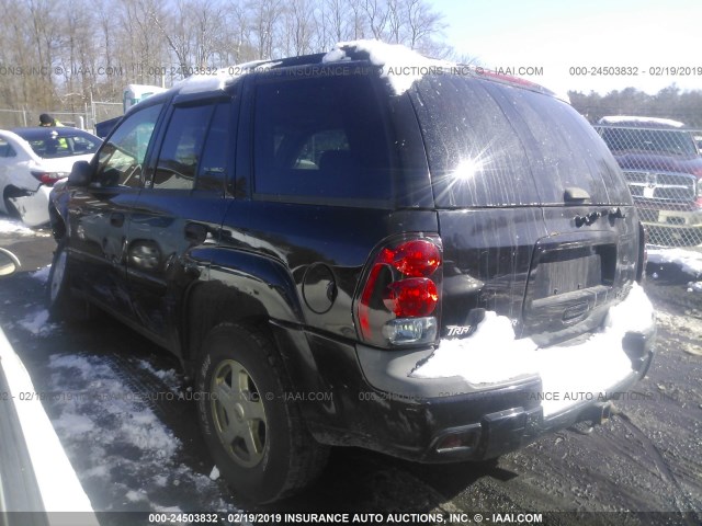 1GNDT13SX22521902 - 2002 CHEVROLET TRAILBLAZER  BLACK photo 3