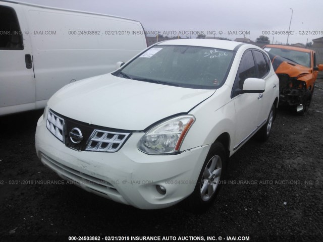 JN8AS5MT2DW549304 - 2013 NISSAN ROGUE S/SV WHITE photo 2