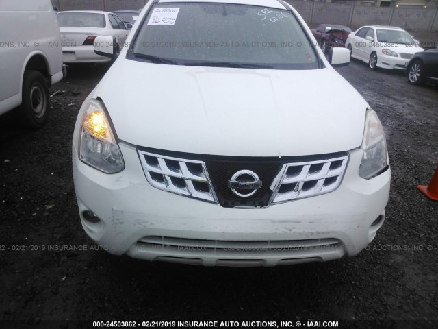 JN8AS5MT2DW549304 - 2013 NISSAN ROGUE S/SV WHITE photo 6