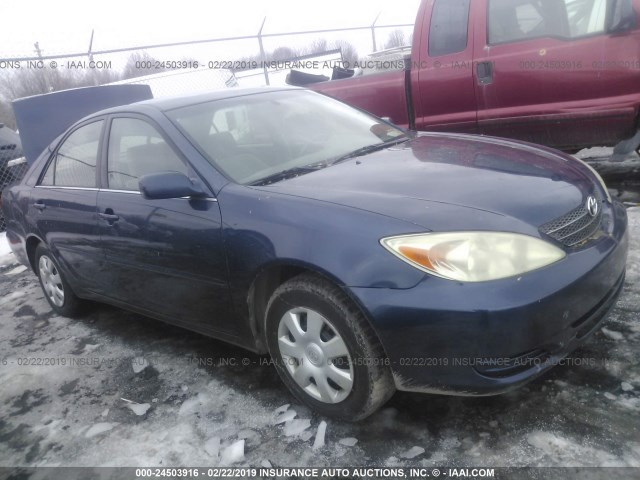 4T1BE32K04U368733 - 2004 TOYOTA CAMRY LE/XLE/SE BLUE photo 1