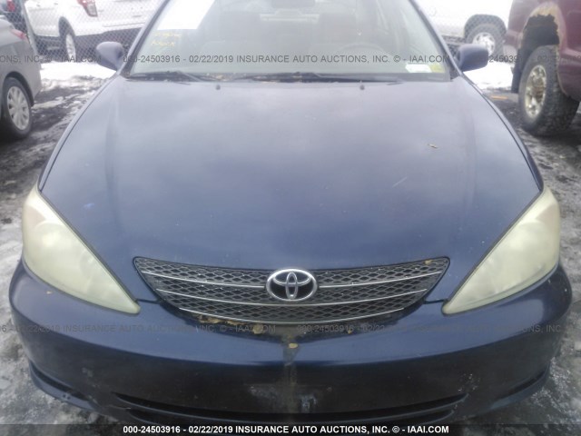 4T1BE32K04U368733 - 2004 TOYOTA CAMRY LE/XLE/SE BLUE photo 6