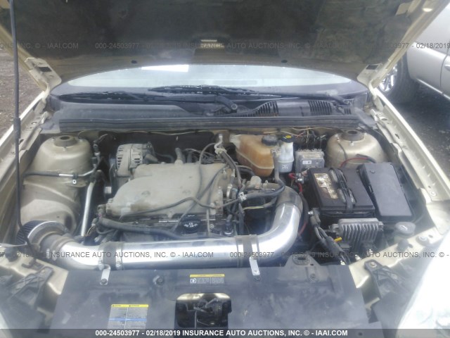 1G1ZS58NX8F108822 - 2008 CHEVROLET MALIBU LS GOLD photo 10