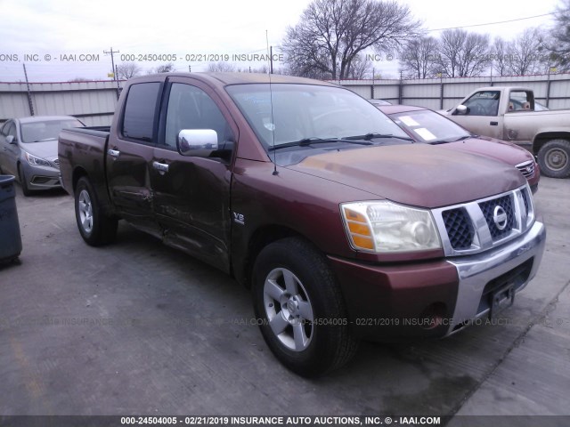 1N6AA07A14N542293 - 2004 NISSAN TITAN XE/SE/LE BROWN photo 1