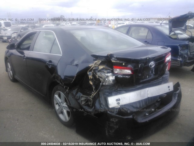 4T1BF1FK5CU536859 - 2012 TOYOTA CAMRY SE/LE/XLE 蓝色 照片 3