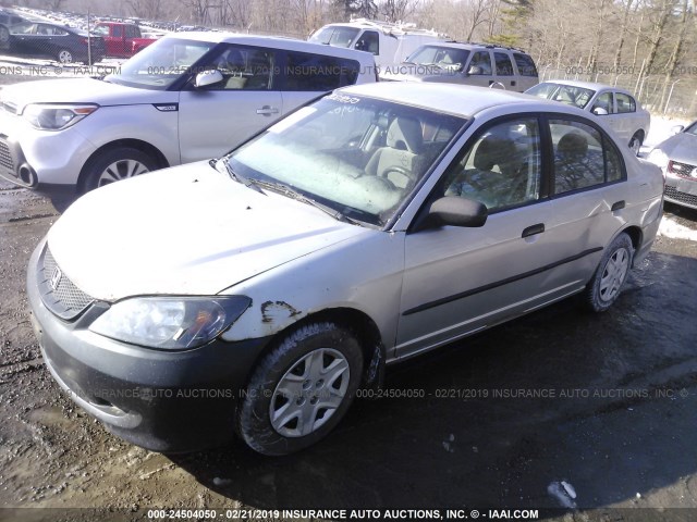 2HGES16375H013372 - 2005 HONDA CIVIC DX VP Gümüş foto 2