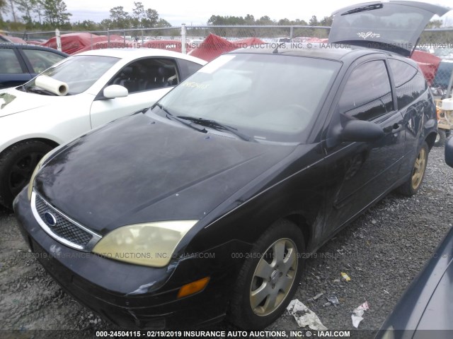 1FAFP31N87W307267 - 2007 FORD FOCUS ZX3/S/SE/SES BLACK photo 2