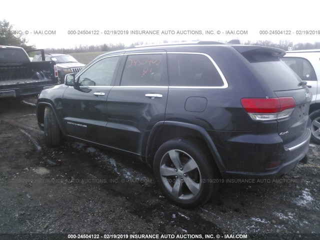 1C4RJFCG4EC177642 - 2014 JEEP GRAND CHEROKEE OVERLAND BLACK photo 3