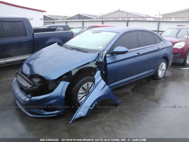 3VWC57BUXKM064695 - 2019 VOLKSWAGEN JETTA S/SE/R-LINE BLUE photo 2