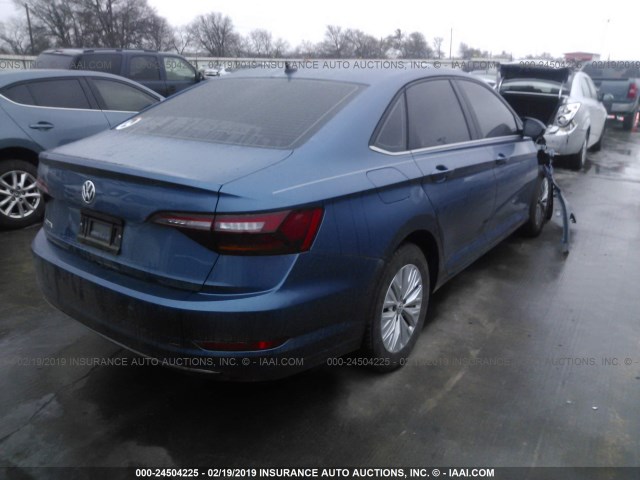 3VWC57BUXKM064695 - 2019 VOLKSWAGEN JETTA S/SE/R-LINE BLUE photo 4