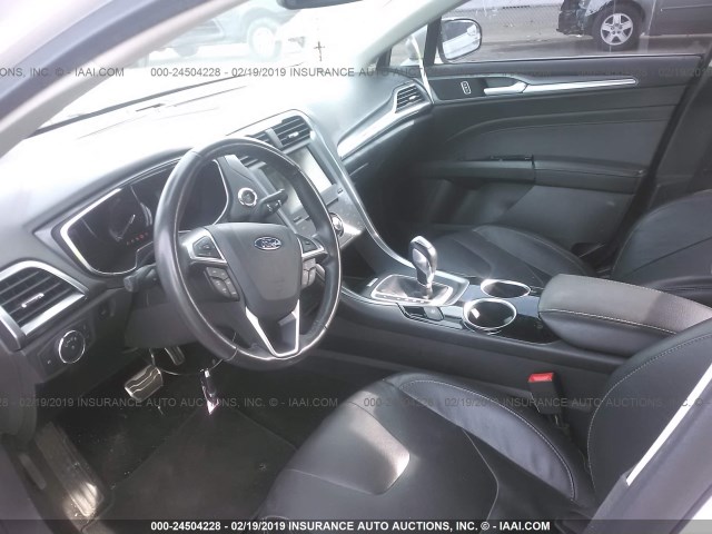 3FA6P0K99DR144496 - 2013 FORD FUSION TITANIUM WHITE photo 5