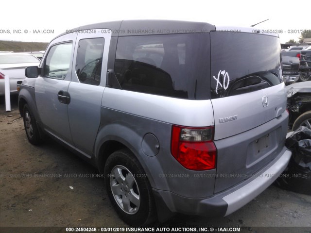 5J6YH18574L003204 - 2004 HONDA ELEMENT EX SILVER photo 3