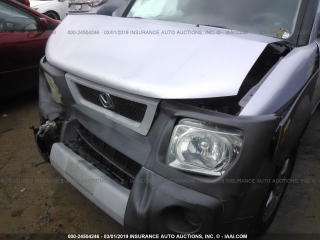 5J6YH18574L003204 - 2004 HONDA ELEMENT EX SILVER photo 6