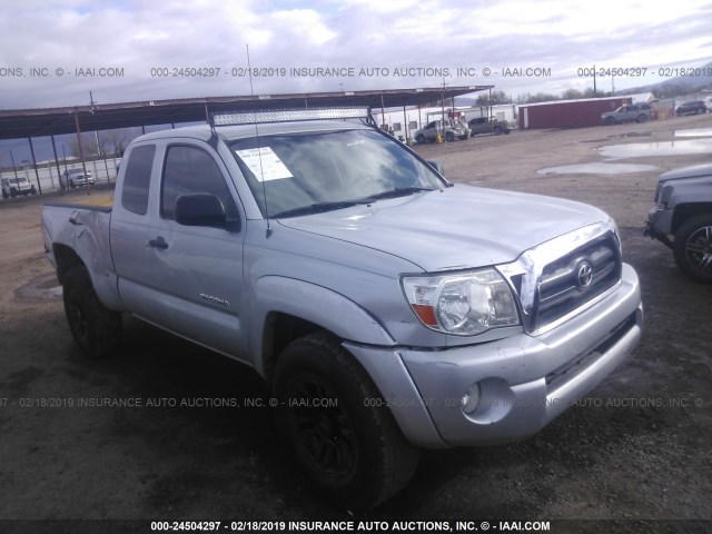 5TETU62N45Z090967 - 2005 TOYOTA TACOMA PRERUNNER ACCESS CAB SILVER photo 1