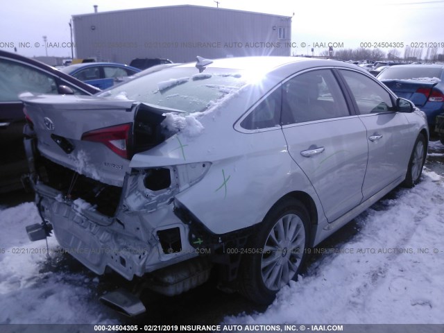 5NPE34AF7FH086880 - 2015 HYUNDAI SONATA SPORT/LIMITED SILVER photo 4