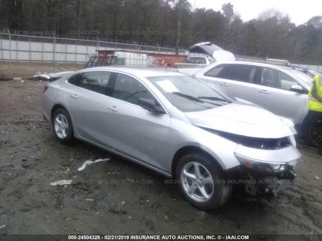 1G1ZB5ST2HF214740 - 2017 CHEVROLET MALIBU LS SILVER photo 1