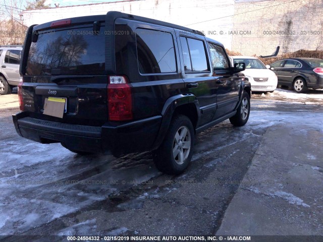 1J8HG48K78C125205 - 2008 JEEP COMMANDER SPORT BLACK photo 4