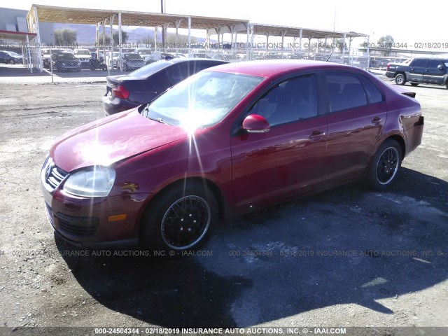 3VWPG71K67M088575 - 2007 VOLKSWAGEN JETTA 2.5 RED photo 2