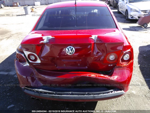 3VWPG71K67M088575 - 2007 VOLKSWAGEN JETTA 2.5 RED photo 6