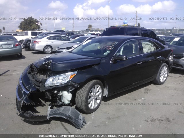 1G11F5SL2FF226577 - 2015 CHEVROLET MALIBU LTZ BLACK photo 2