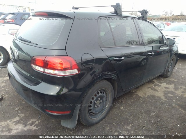 WVWDB7AJ0DW136661 - 2013 VOLKSWAGEN GOLF 黑色 照片 4