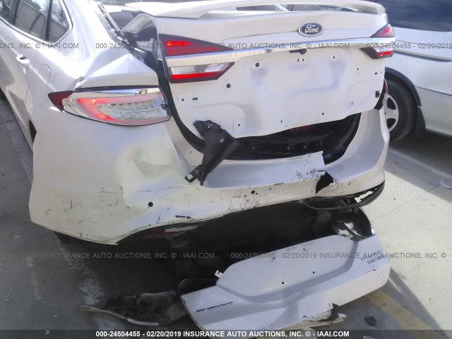 3FA6P0RU5JR233200 - 2018 FORD FUSION TITANIUM/PLATINUM HEV WHITE photo 6