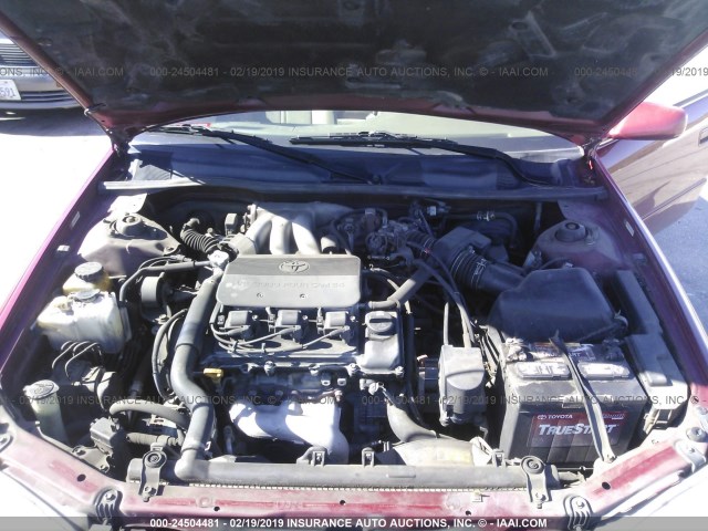 4T1BF22K3WU055248 - 1998 TOYOTA CAMRY CE/LE/XLE 红色 照片 10