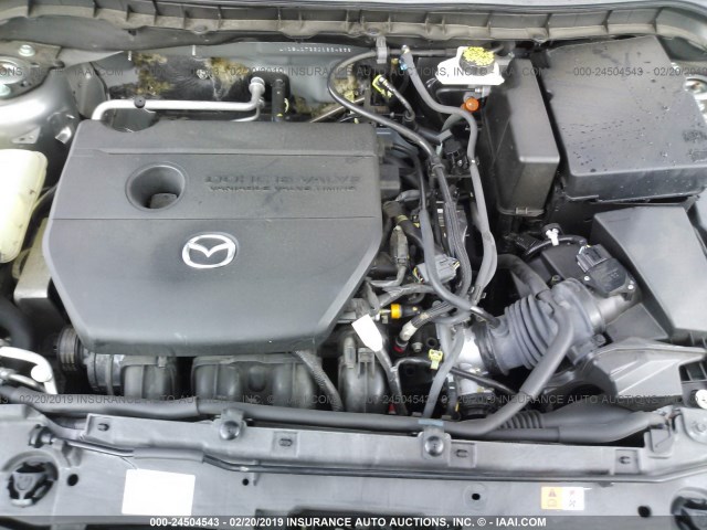 JM1BL1TG2D1824838 - 2013 MAZDA 3 I SILVER photo 10