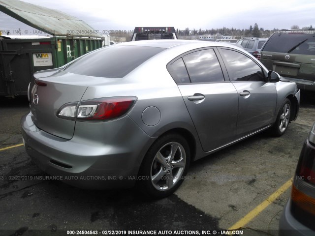 JM1BL1TG2D1824838 - 2013 MAZDA 3 I SILVER photo 4