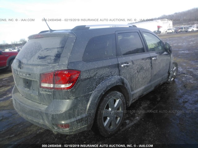 3C4PDDDG8ET141202 - 2014 DODGE JOURNEY LIMITED BLACK photo 4