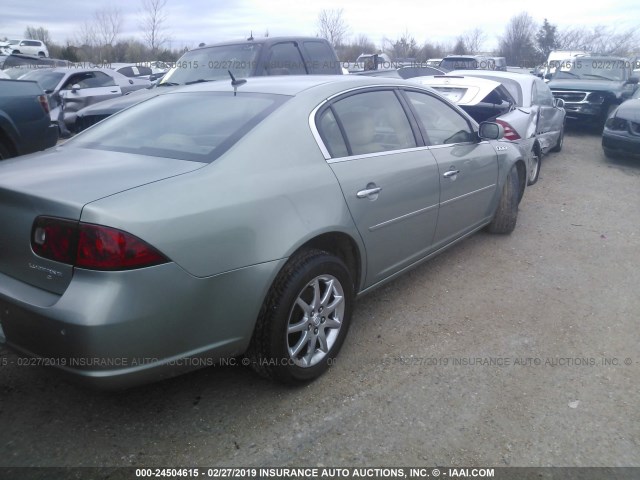 1G4HD572X7U135528 - 2007 BUICK LUCERNE CXL GREEN photo 4