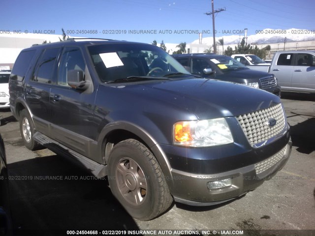 1FMRU17L63LA21225 - 2003 FORD EXPEDITION EDDIE BAUER BLUE photo 1