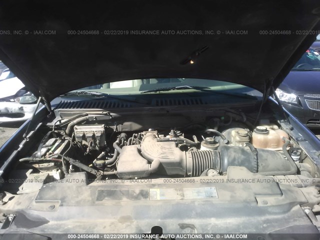 1FMRU17L63LA21225 - 2003 FORD EXPEDITION EDDIE BAUER BLUE photo 10