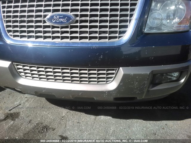 1FMRU17L63LA21225 - 2003 FORD EXPEDITION EDDIE BAUER BLUE photo 6