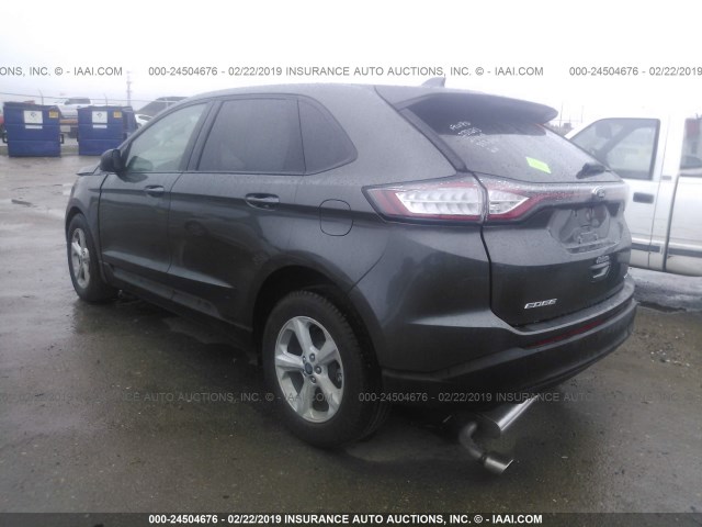 2FMPK3G94JBC31851 - 2018 FORD EDGE SE GRAY photo 3