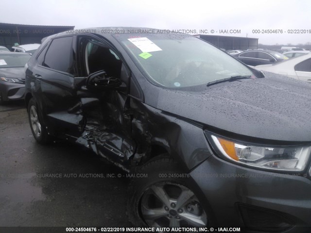 2FMPK3G94JBC31851 - 2018 FORD EDGE SE GRAY photo 6