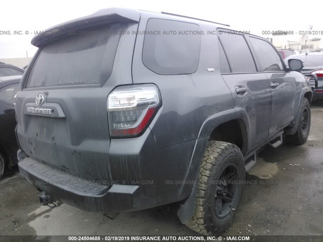 JTEBU5JR7G5285635 - 2016 TOYOTA 4RUNNER SR5 PREM/LTDL/TRAIL/TRD GRAY photo 4