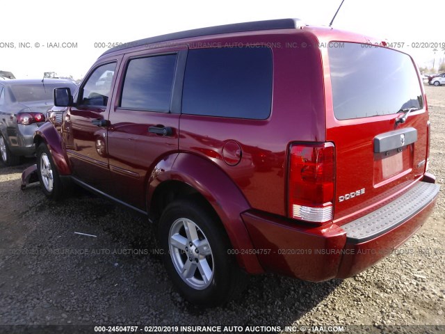 1D8GT28K39W552112 - 2009 DODGE NITRO SE RED photo 3