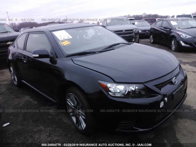 JTKJF5C72D3051327 - 2013 TOYOTA SCION TC BLACK photo 1