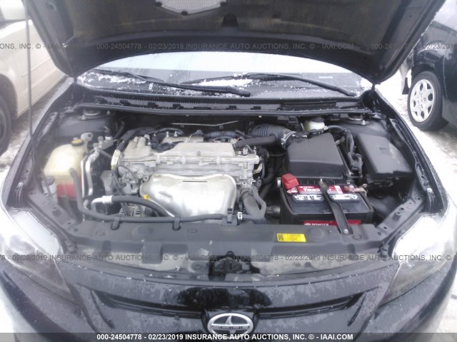 JTKJF5C72D3051327 - 2013 TOYOTA SCION TC BLACK photo 10