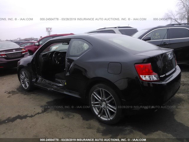 JTKJF5C72D3051327 - 2013 TOYOTA SCION TC BLACK photo 3