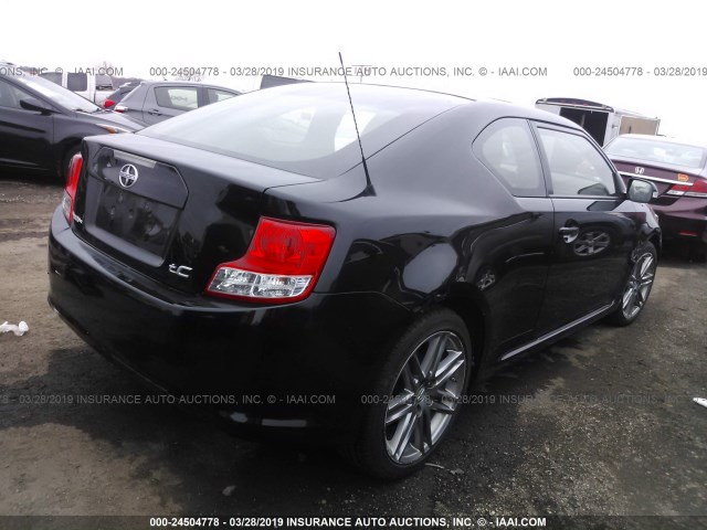 JTKJF5C72D3051327 - 2013 TOYOTA SCION TC BLACK photo 4