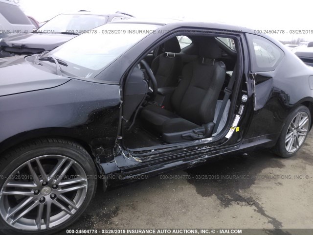 JTKJF5C72D3051327 - 2013 TOYOTA SCION TC BLACK photo 6
