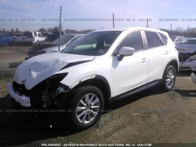 JM3KE4BY9G0802567 - 2016 MAZDA CX-5 SPORT WHITE photo 2