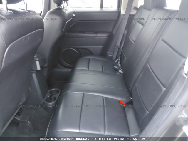 1C4NJRFB6HD174515 - 2017 JEEP PATRIOT LATITUDE GRAY photo 8