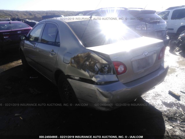 1NXBR32E45Z522747 - 2005 TOYOTA COROLLA CE/LE/S GOLD photo 3